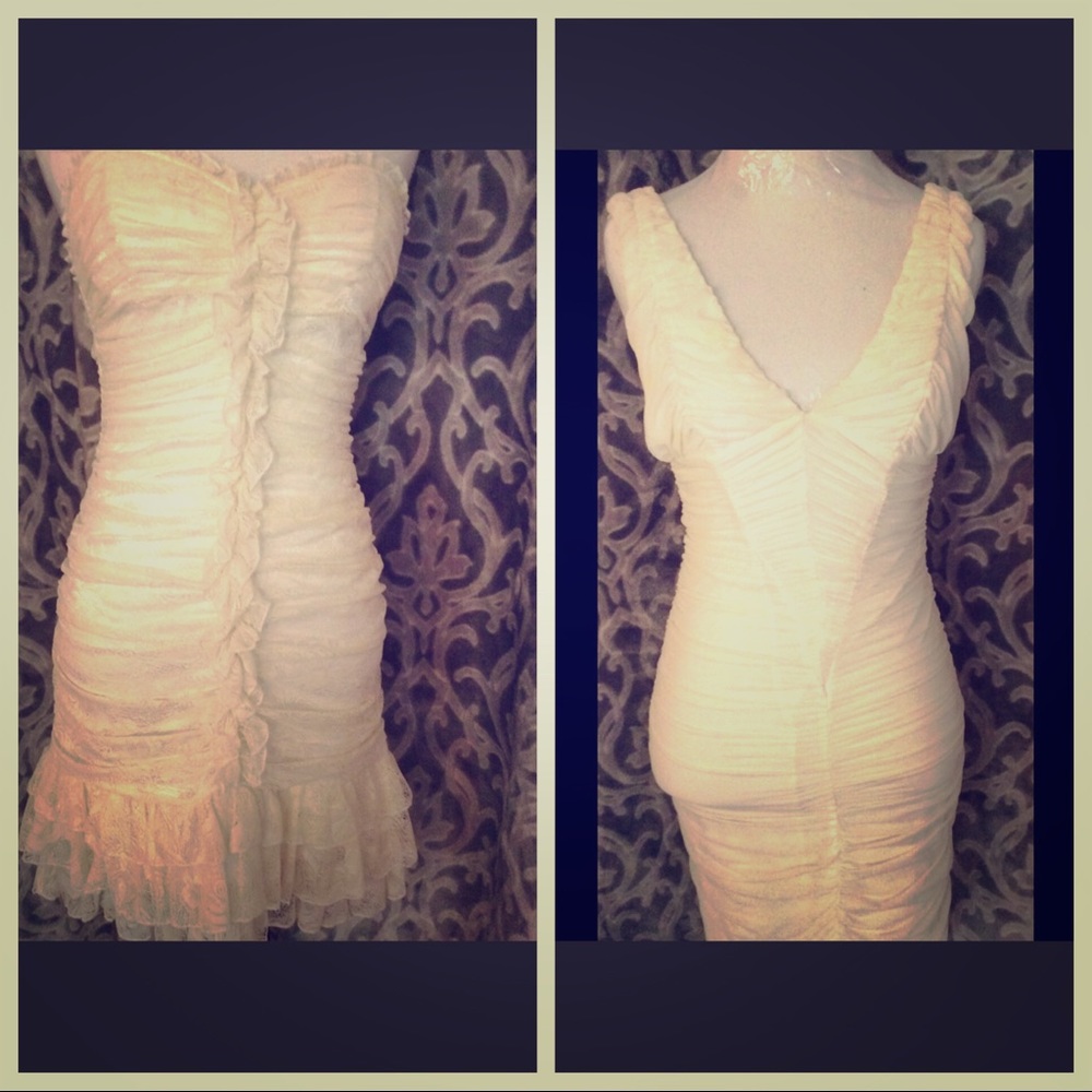 Sweet cream Bebe dresses (2 of them!)